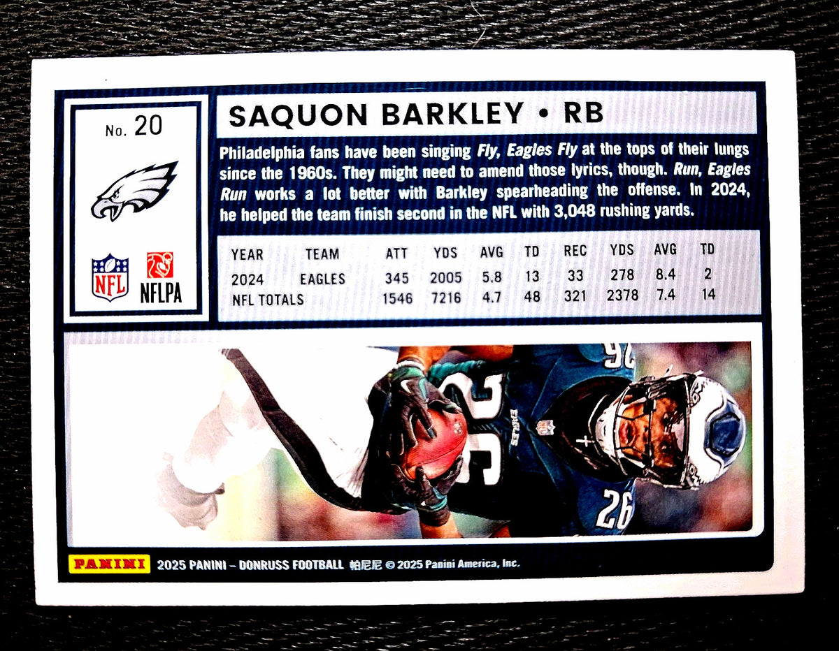 2025 Panini NFL Donruss  SAQUON BARKLEY #20 [Base] Philadelphia Eagles