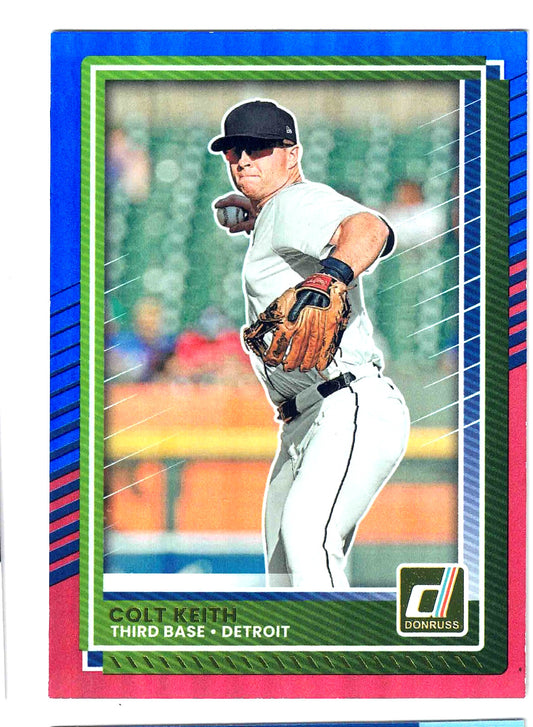 2025 Panini MLB Donruss COLT KEITH #80 [Red & Blue Foil] Detroit Tigers