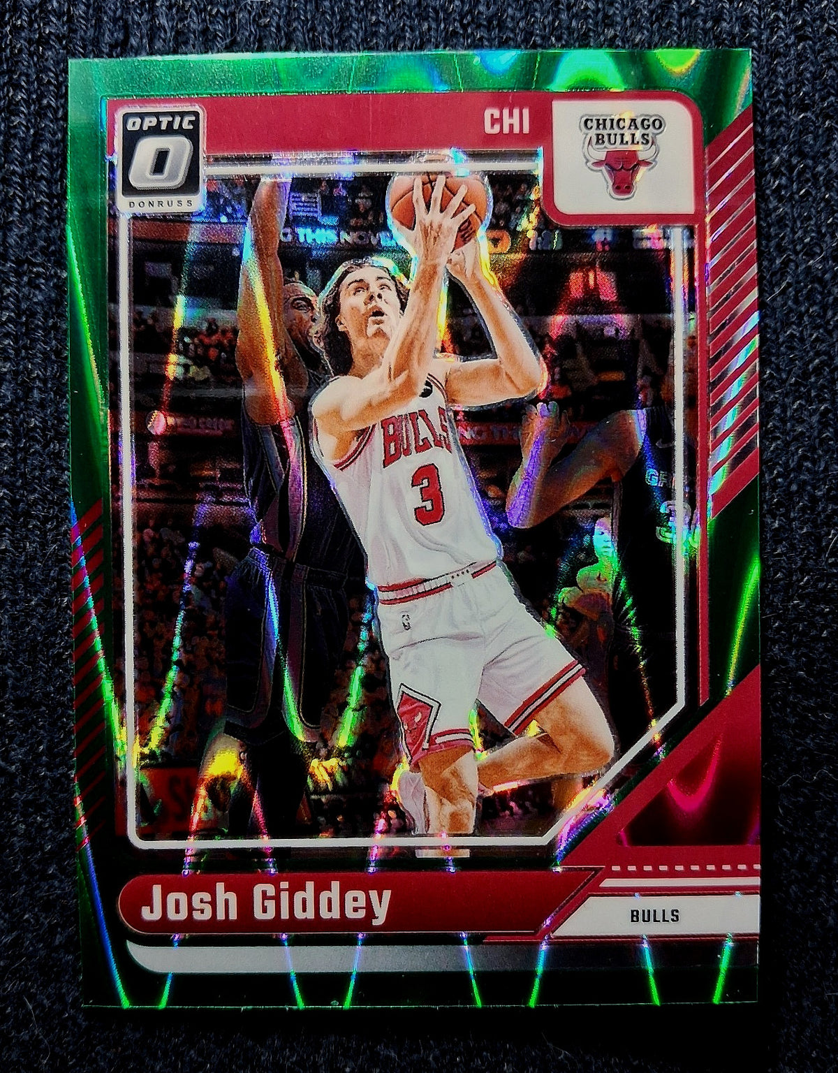 2024-25 Donruss Optic NBA JOSH GIDDEY #120 [Green Seismic] Chicago Bulls
