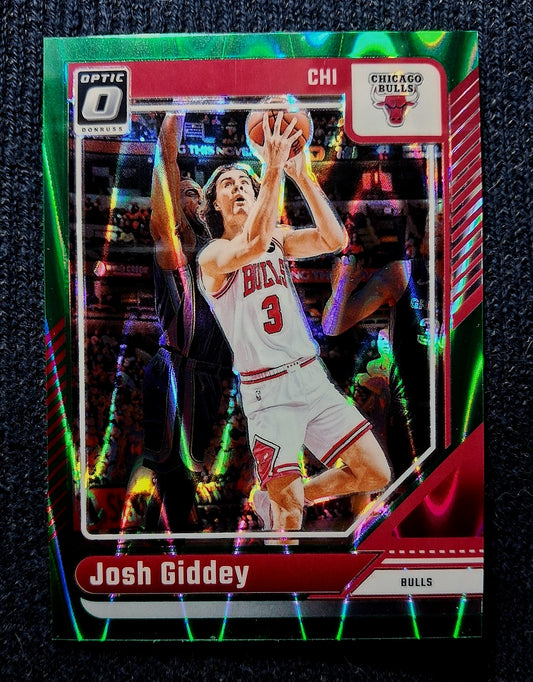 2024-25 Donruss Optic NBA JOSH GIDDEY #120 [Green Seismic] Chicago Bulls