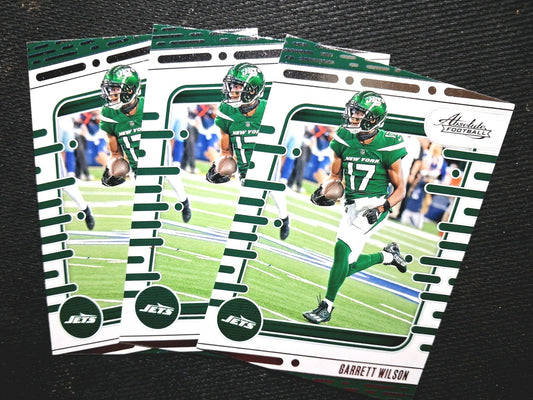 2024 Panini Absolute Garrett Wilson(WR) NY Jets Base Set #83 Bulk Buy of 3