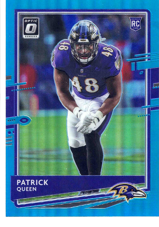 2021 Panini Donruss NFL Optic PATRICK QUEEN #118 [Aqua Prizm] /299 Rookie Card