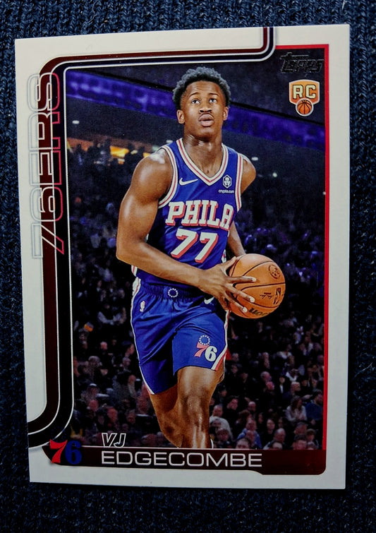 2025-26 Topps NBA Flagship VJ EDGECOMBE #203 (RC)Badge [Base] Philadelphia 76ers