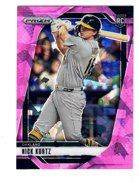 2025 Panini Prizm MLB #213 NICK KURTZ [Pink Ice Prizm] Rookie Badge (RC)