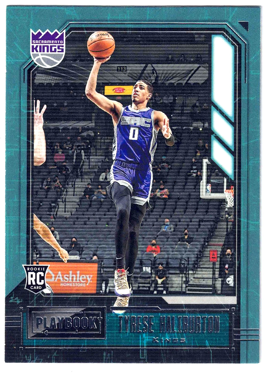 2020-21 Panini Chronicle Playbook TYRESE HALIBURTON #188 Rookie Sacramento Kings