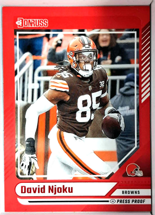 2024 Panini NFL Donruss DAVID NJOKU#289 [Red Press Proof] Cleveland Browns