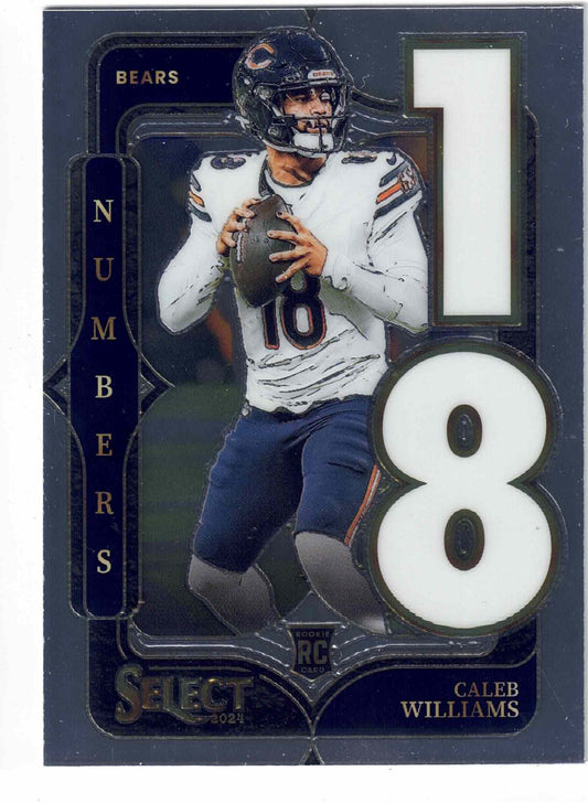 2024 Panini NFL Select CALEB WILLIAMS #19 [Select Numbers] Chicago Bears (RC)
