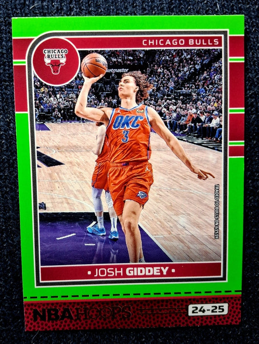 2024-25 NBA Panini Hoops JOSH GIDDEY #217 [Neon Green] Oklahoma City Thunder