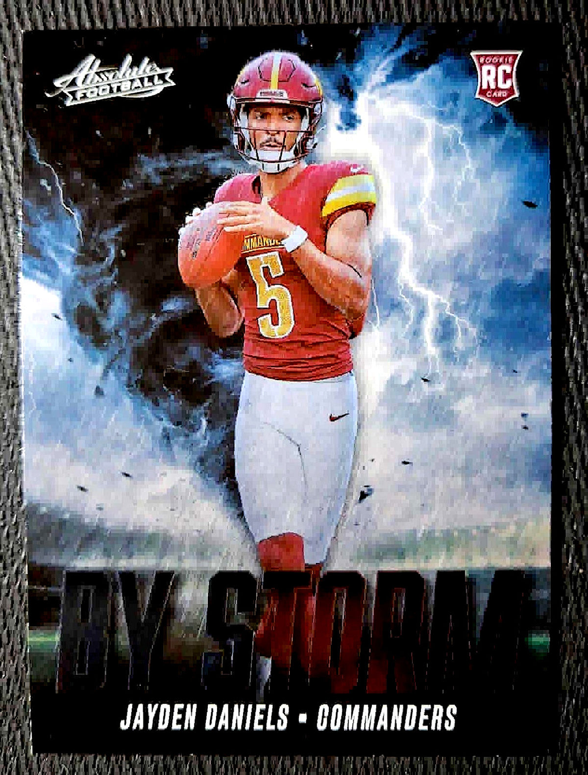 2024 Panini Absolute #2 BS-JDS Jayden Daniels By Storm Insert Red Rookie Badge