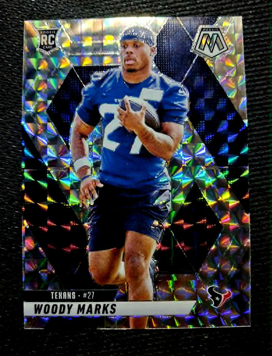 2025 Panini Mosaic NFL  #395 Woody Marks, Texans (RC) Mosaic Silver Prizm Rookie