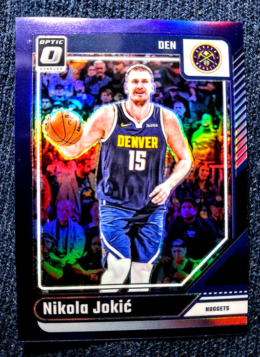 2024-25 Panini Donruss Optic NIKOLA JOKIC #100 [Purple Prizm] Denver Nuggets