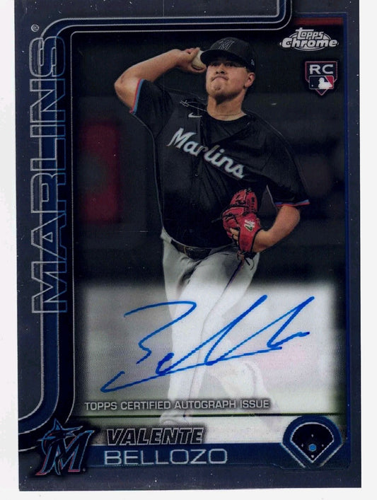 2024 Topps MLB Chrome VALENTE BELLOZO #RA-VB [Rookie Auto] Miami Marlins