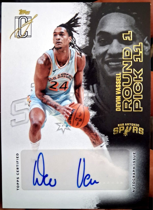 2025-26 Topps Signature Class DEVIN VASSELL #VCA-DV [Round 1 Auto] Veteran Class