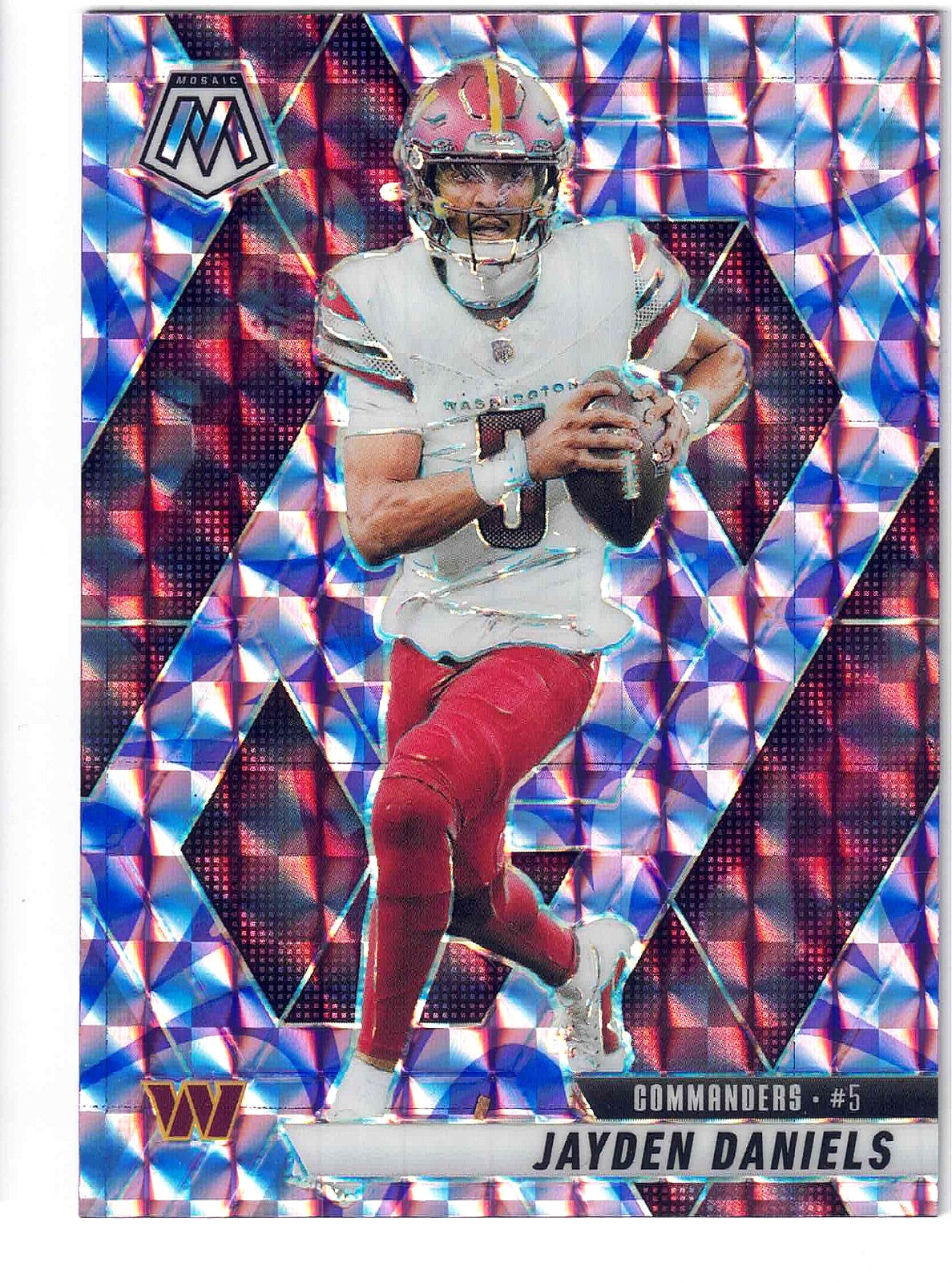 2025 Panini NFL Mosaic JAYDEN DANIELS #232[Reactive Purple]Washington Commanders