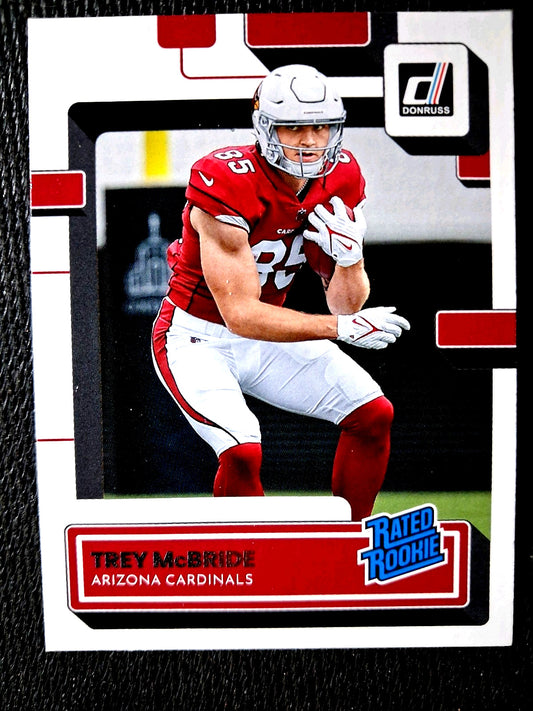 2022 Panini Donruss NFL #337 Trey McBride (RC) Arizona Cardinals, Rated Rookie