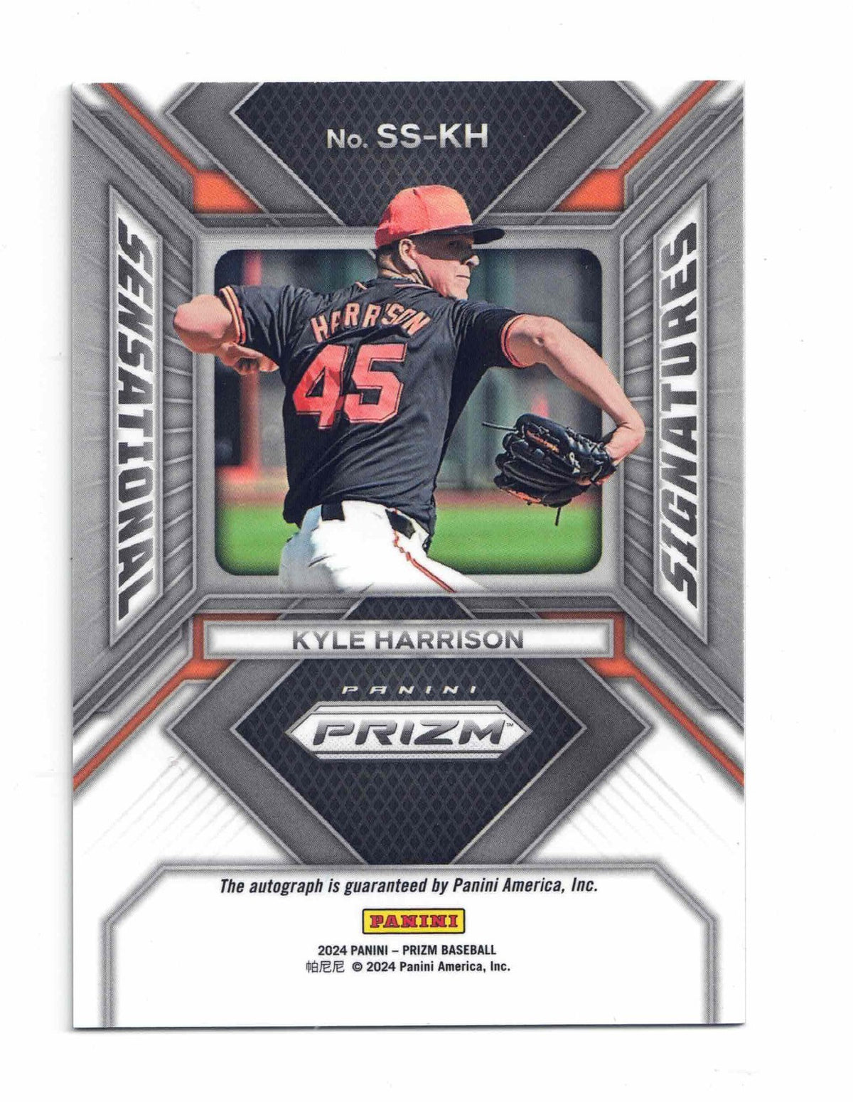2024 Panini Prizm KYLE HARRISON[Sensational Signatures] RC Rookie Auto #SS-KH