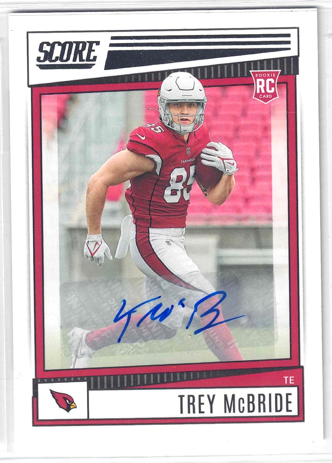 2022 Panini NFL Score TREY McBRIDE #369 [Rookie Signature] Arizona Cardinals