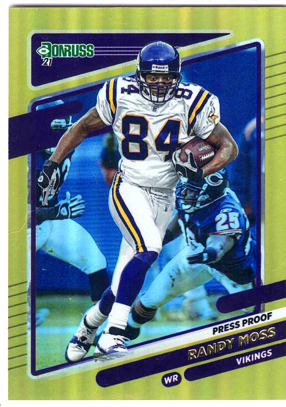 2021 Panini NFL Donruss RANDY MOSS #128  [Gold Press Proof Halo] Premo Stock