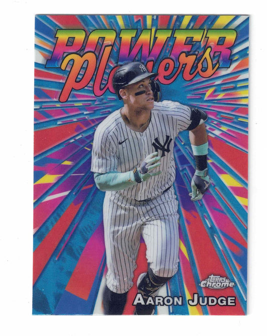 2025 Topps Chrome MLB #PP-1 AARON JUDGE [Power Players] Refractor NY Yankees